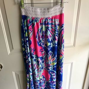 Nola Beach Maxi Skirt in Coastal Retreat